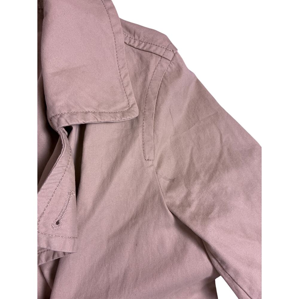Madewell Beige Trench Coat Womens XXS Button Front Classic Minimalist Jacket - Picture 2 of 6